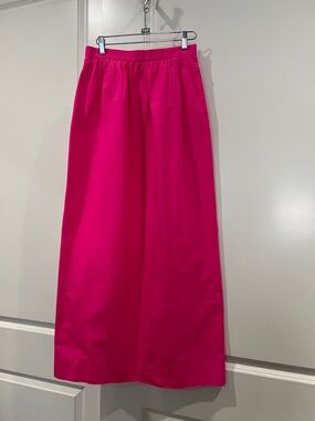 NWT Bright Pink Maxi Skirt - Elegant High-Waist Design